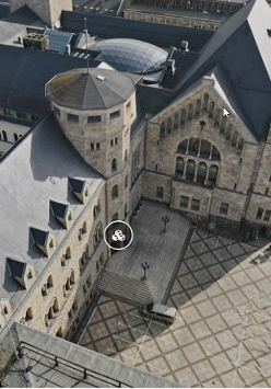 CK Zamek - widok z góry.