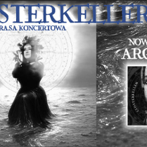 Informacje o koncercie zespołu Closterkeller i okładka płyty Argento, z kobietą brodzącą w wodzie.