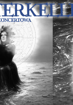 Informacje o koncercie zespołu Closterkeller i okładka płyty Argento, z kobietą brodzącą w wodzie.