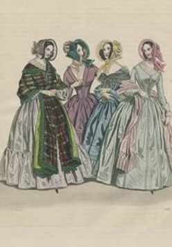 Damy w długich sukniach