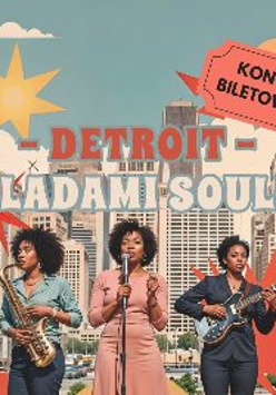 3 kobiety, w tle budynki, informacje o wydarzeniu.