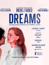 Na białym tle para mężczyzny i kobiety zbliżających się do pocałunku.