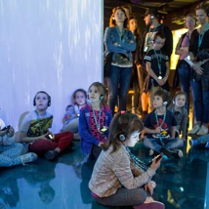 dzieci podczas oprowadzania, fot. Ł. Gdak