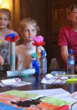 Dzieci podczas warsztatów