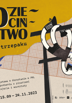 Plakat dzieciństwo na trzepaku