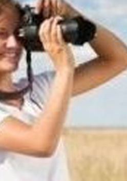 dziewczyna z aparatem