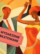 Rysunek tańczących kobiety i mężczyzny.