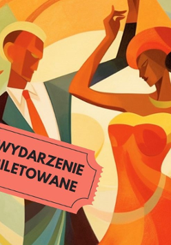 Rysunek tańczących kobiety i mężczyzny.