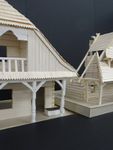 makiety drewnianych domków, fot. http://rezerwat.muzarp.poznan.pl