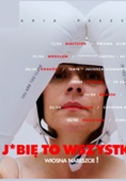 Grafika: zdjęcie artystki w białym kasku i rękawicach bokserskich. Na pierwszym planie tytuł trasy koncertowej i wypisane miejsca kolejnych koncertów.