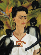 Frida Kahlo - portret z małpkami