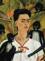 Frida Kahlo - portret z małpkami