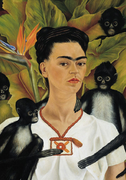 Frida Kahlo - portret z małpkami