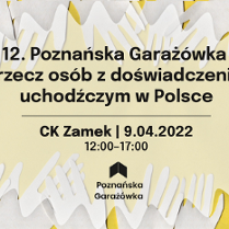 Inforamcje dotyczące wydarzenia otoczone dłońmi.
