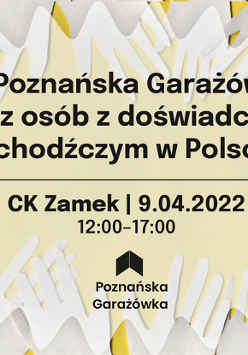 Inforamcje dotyczące wydarzenia otoczone dłońmi.