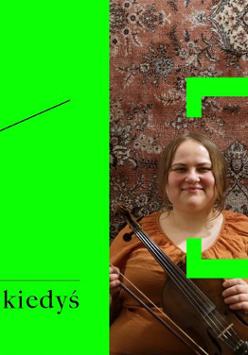 Baner, podzielony na dwie części, po lewej stronie, na odblaskowym zielonym tle tytuł warsztatów, po prawej stronie zdjęcie prowdzących warsztaty.