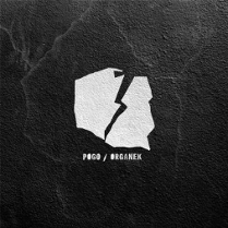 Grafika stylizowana na graffiti przedstawia mapę Polski rozciętą błyskawicą na 2 części. Pod nią napis "Pogo / Organek".