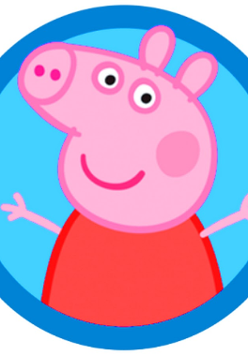 Grafika przedstawia świnkę Peppę