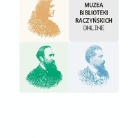 Grafika przedstawia trzy portrety: Kazimiery Iłłakowiczówny, Józefa Kraszewskiegi i Henryka Sienkiewicza oraz napis Muzea Biblioteki Raczyńskich online.