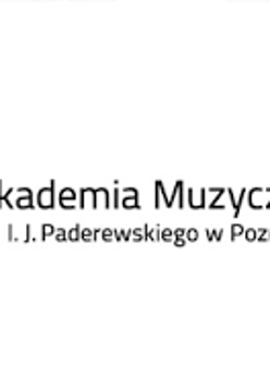 Na grafice na białym tle czarny napis: Akademii Muzycznej w Poznaniu.