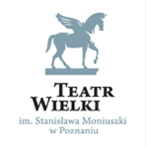 Na grafice logo Teatru Wielkiego w Poznaniu - pegaz.