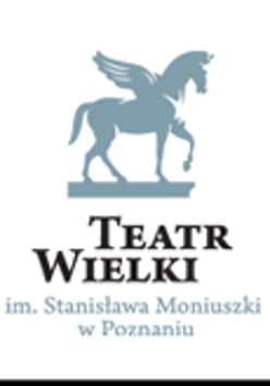 Na grafice logo Teatru Wielkiego w Poznaniu - pegaz.