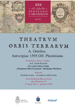 Na grafice fragment okładki Theatrum Orbis Terrarum.