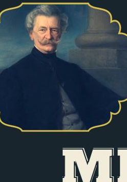 Na grafice portret jednego z członków rodziny Mielżyńskich.