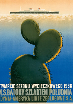 Fragment jedenego z plakatów prezentowanych na wystawie.