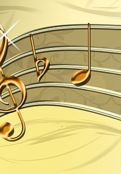 Na grafice nuty na pięciolinii.