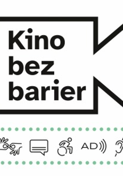 Na grafice plakat wydarzenia Kino bez barier.