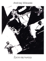 Czarno-biała okładka książki.