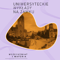 Grafika zawiera zdjęcie autorstwa Romana Stefana Ulatowskiego przedstawiające bryłę Zamku z lat 20. XX w. Zdjęcie jest przetworzone kolorowym filtrem i umieszczone w jasnofioletowej ramce o nieregularnym kształcie.