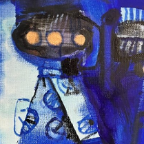 Na grafice jedna z prac na wystawie.