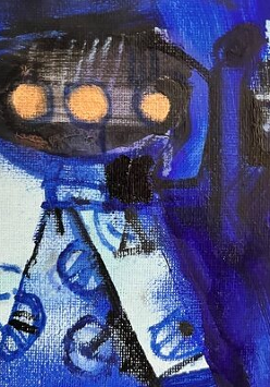 Na grafice jedna z prac na wystawie.