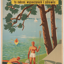 Na grafice jeden z plakatów prezentowanych na wystawie.