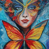 Na grafice jedna z prac na wystawie.