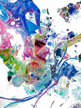 Na grafice jedna z prac na wystawie.