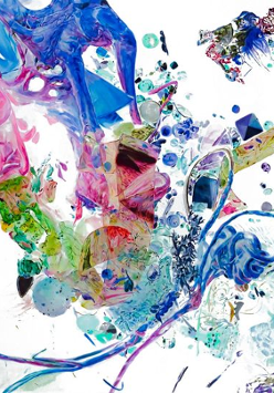 Na grafice jedna z prac na wystawie.