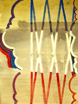 Na grafice jedna z prac na wystawie.