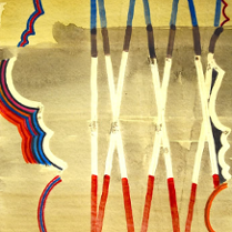 Na grafice jedna z prac na wystawie.