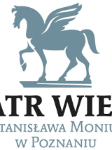 Na grafice logo Teatru Wielkiego w Poznaniu - pegaz.