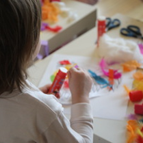 Na zdjęciu fragment warsztatów dla dzieci.