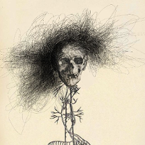 Na grafice jedna z prac na wystawie.