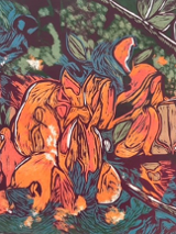 Na grafice jedna z prac na wystawie.