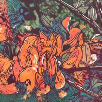 Na grafice jedna z prac na wystawie.