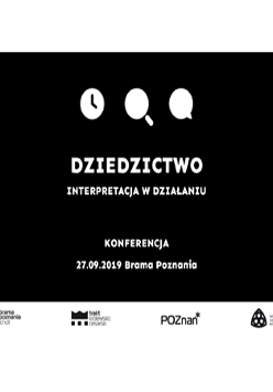 Białe napisy na czarnym tle