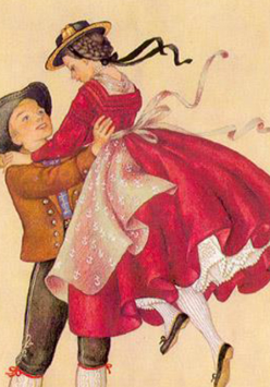 grafika - para taneczna