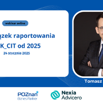 Grafika promująca szkolenie Obowiązek raportowania JPK_CIT od 2025