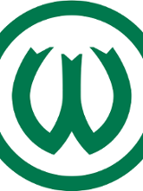 Herb Warty Poznań - zielona litera W z zielonym obramowaniem na białym tle